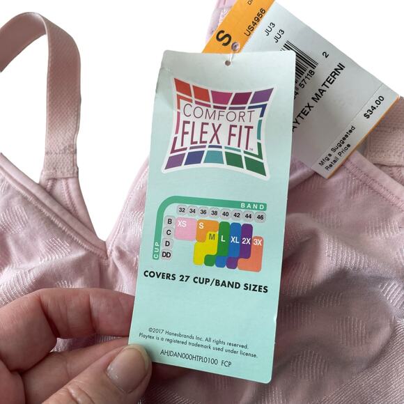 Playtex Maternity Nursing Seamless Wirefree Full Coverage Bra US4956 Size S - Picture 11 of 13